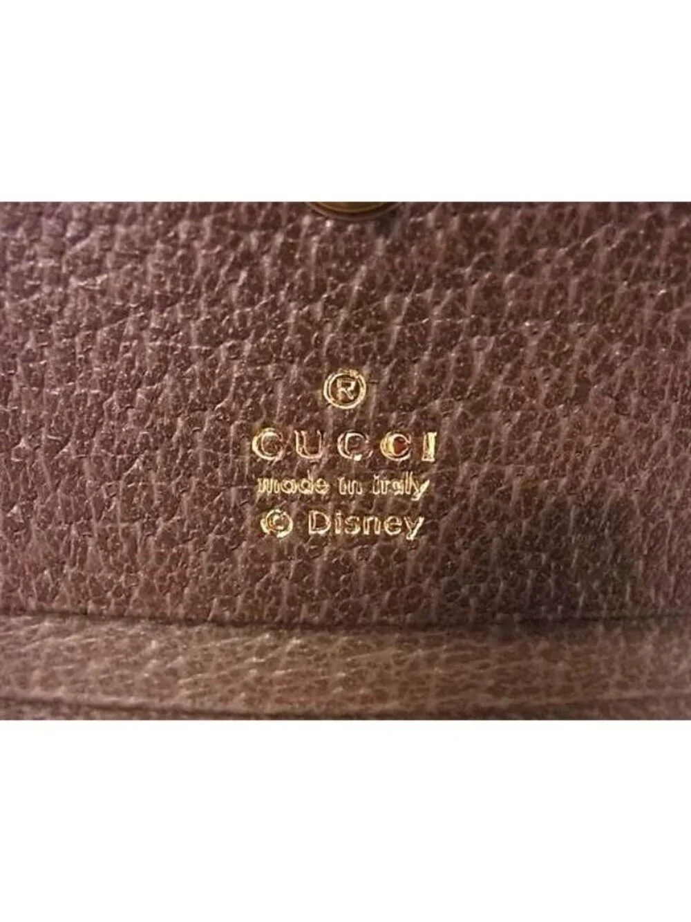 Gucci Disney Collaboration Donald Duck GG Supreme Leather Bifold Wallet - Picture 6 of 6
